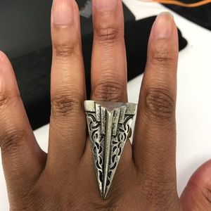 Boho Triangular Intricate Design Ring